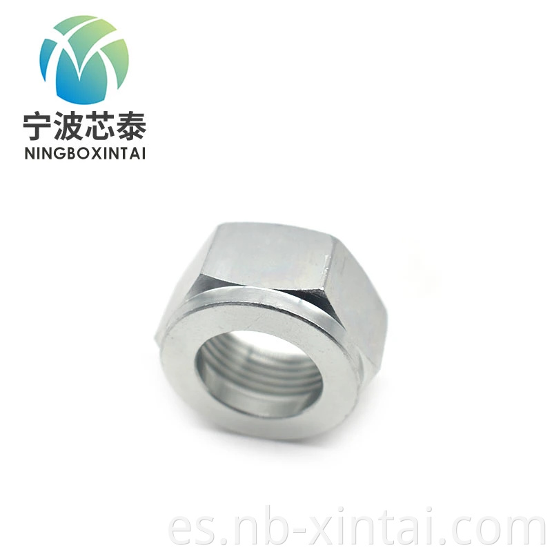 Tuerca hidráulica hexagonal personalizada de acero inoxidable de alta calidad